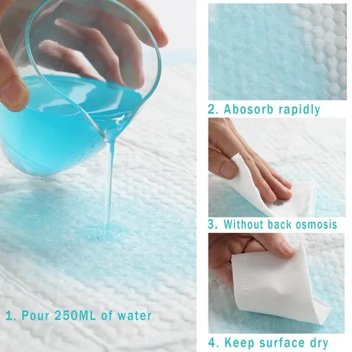 Miniatura 4 de Cambiadores desechables para bebé, paquete de 20 cambiadores de pañales portátiles, cambiador de bebé, almohadillas de lactancia impermeables