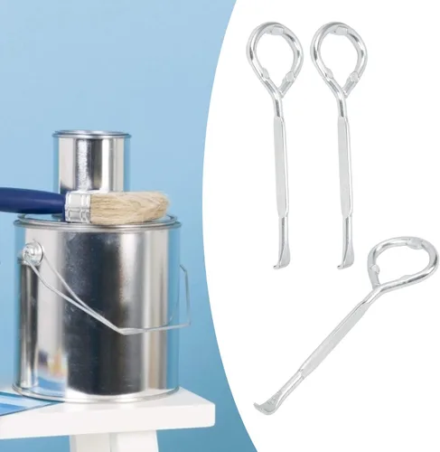 Miniatura 4 de Abrelatas de acero M10, 24 unidades, abridor de latas de pintura, resistente, multiusos, cubo de pintura, herramienta de abridor de tapa para tarro