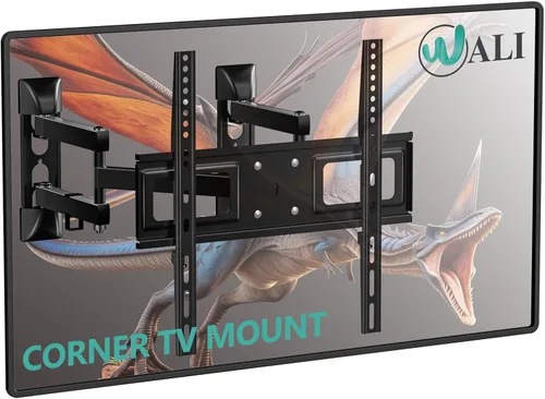 Miniatura 7 de WALI - Soporte de pared para TV de movimiento completo para televisores de 32–70 pulgadas – Montura de doble articulación con giro, inclinación