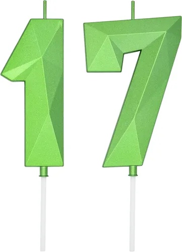 Miniatura 95 de DERVENTA Velas de cumpleaños con números grandes, 3D, color rosa, 3.7 pulgadas, decoración para tartas de fiesta, 1 pieza (número 3 rosa)