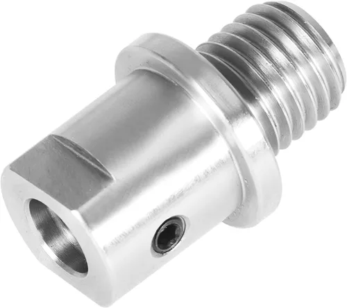 Miniatura 8 de findmall Adaptador de husillo de cabezal de torno que convierte 1-1/4 pulgadas x 8TPI a 1 pulgada x 8TPI para torno de carpintería