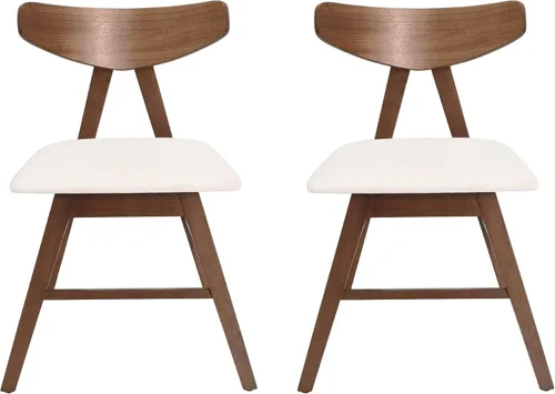 Miniatura 12 de Christopher Knight Home Stocker - Sillas de comedor tapizadas, color gris oscuro/nogal (juego de 2)