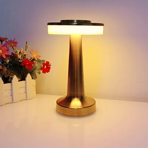 Miniatura 11 de Lámpara de escritorio inalámbrica portátil táctil, atenuación táctil de 3 velocidades, puerto de batería USB integrado, luz de noche de dormitorio