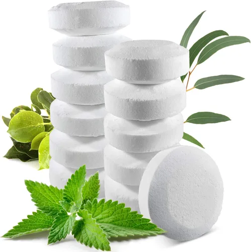 Miniatura 10 de Fabricado en Estados Unidos – 18 vaporizadores de ducha comprimidos de vapor extra fuertes para alivio sinusal aromaterapia spa, bombas de ducha