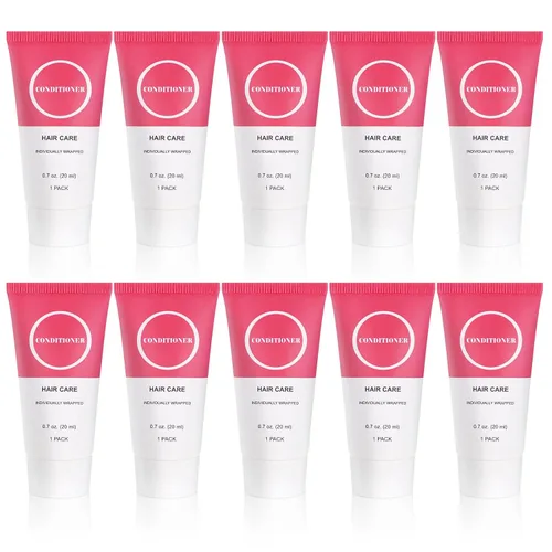 Acondicionador de tamaño de viaje a granel envuelto individualmente, mini muestra de cabello, acondicionador de prueba para hombres y mujeres,