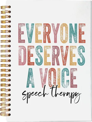 VNWEK Everyone Merves a Voice Speech Therapy - Cuaderno en espiral de 5.5 x 8.3 pulgadas, cuaderno de espiral de tapa dura con forro colorido,