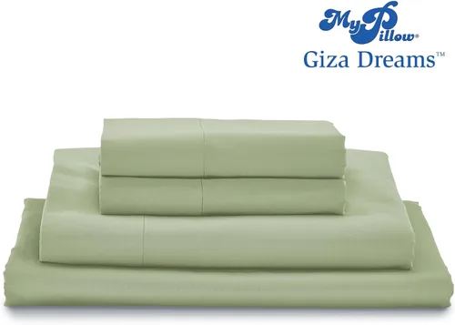 Miniatura 13 de Sábanas MyPillow Giza Dreams, 100% algodón egipcio Giza certificado, bolsillo profundo, tejido de satén [Individual, Azul Verde Floral]