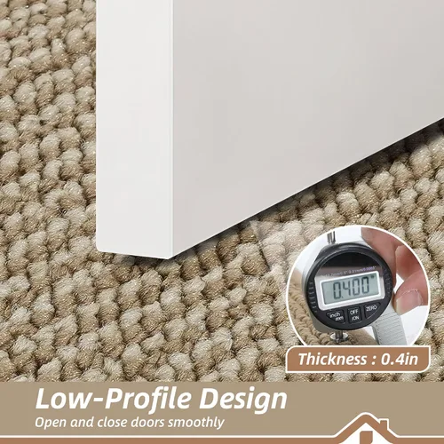 Miniatura 5 de BEQHAUSE Tapete para puerta interior de 20 x 32 pulgadas, tapete antideslizante para entrada, lavable, resistente a la suciedad, tapete