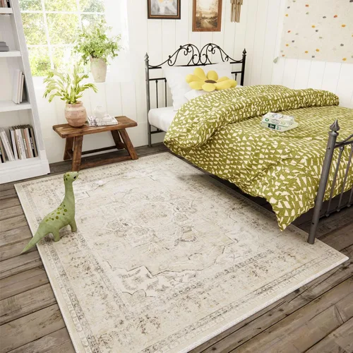 Miniatura 29 de Alfombra de pasillo lavable antideslizante: alfombra de cocina de 2 x 6 pies, resistente a las manchas, con parte trasera de goma, alfombra suave