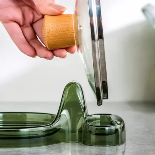 Miniatura 7 de Espátula de cocina multifunción, soporte para espátula de cocina multifuncional, soporte para cucharas con soporte para tapa, espátula de cocina