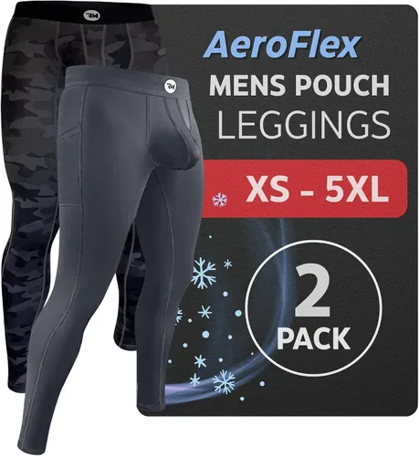 Miniatura 35 de Real Men ABCD Pouch - Pantalones de compresión para hombre, paquete de 1, 2 y 3, leggings para hombre, pantalones de yoga, medias, capa base