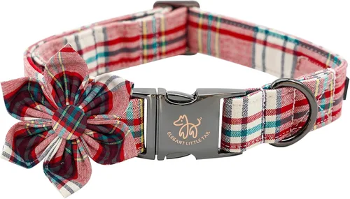 Miniatura 32 de Elegant little tail Collar de perro de San Patricio con flor, collares de perro con flores, trébol verde, regalo para mascotas, collares ajustables