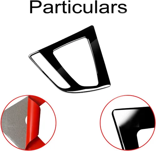 Miniatura 3 de Cubierta del panel de la palanca de cambios del interior del automóvil, accesorios adhesivos para BMW Serie 3 f30 3gt f34 2013-2017 (negro piano)