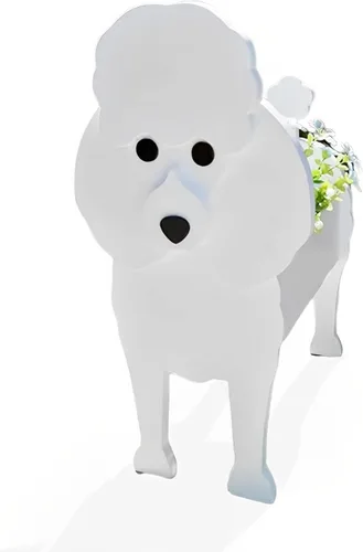 Miniatura 71 de Macetero de flores para perros, regalos para mujeres, bonitas macetas de PVC para perros, macetas para interiores y exteriores, maceta de jardín