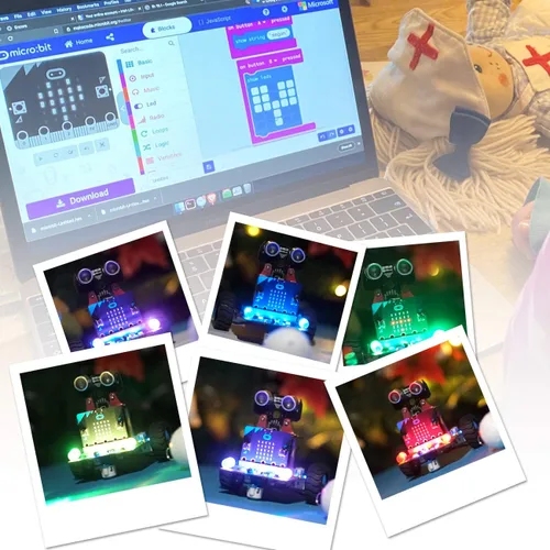 Miniatura 7 de Yahboom Microbit V2 Coding Smart Robotics Toys DIY STEM Science Education RC Kit de coche para niños de 10 años en adelante, compatible con BBC