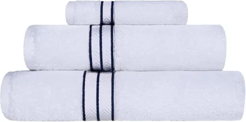 Miniatura 22 de Juego de toallas de baño de algodón turco ultra suave de Superior, juego de 2 piezas, toallas para la ducha, baño, artículos esenciales para el Latte