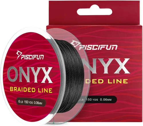 Miniatura 16 de Piscifun Línea de Pesca Trenzada Onyx, Superlínea Trenzada Resistente a la Abrasión, Cero Estiramiento Súper Fuerte, Baja Memoria, Líneas de Pesca
