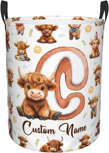 Miniatura 19 de ZOE DAVISON Cestas de lavandería personalizadas de elefante, regalos personalizados de elefante, cesta de lavandería con nombre personalizado