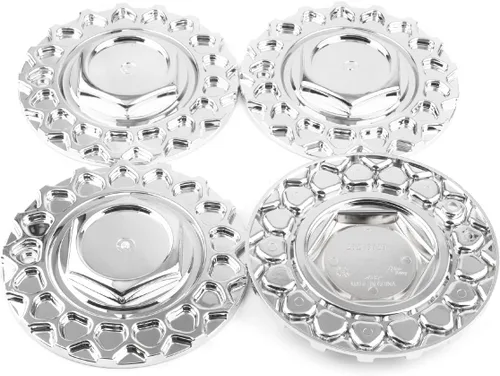 Miniatura 9 de 168mm Tapacubos centrales para el centro de rueda de 6.61in para BBS RS Racing STR 606 BBS Style 5, 4 piezas plateado (Matt Silver)