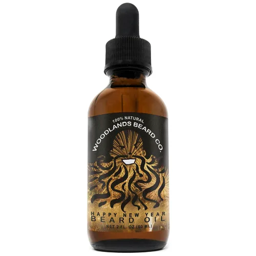Miniatura 4 de Aceite para barba Happy New Year perfumado con pachulí, vainilla, naranja dulce e incienso (1 oz.)