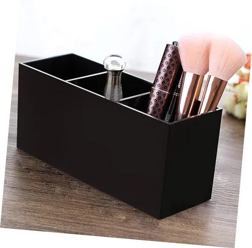 Miniatura 9 de Slot Acrylic Makeup Brush Organizer for Desktop Stylish Cosmetics Holder for Brushes Eyeliners and Accessories Compact and Sturdy Design for Vanity