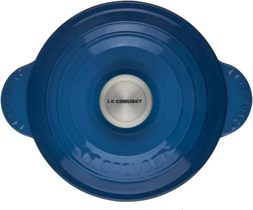 Miniatura 3 de Le Creuset Olla de arroz de hierro fundido esmaltado con tapa y inserto de gres, 2.25 cuartos de galón., Marsella Marseille