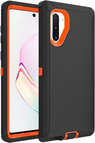 Miniatura 17 de Funda para Galaxy S21, Funda Resistente de Grado Militar Resistente a los Golpes y a Prueba de Caídas para Samsung Galaxy S21, Negro+Naranja Negro