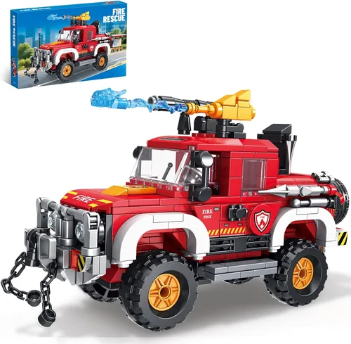 Miniatura 7 de City Fire - Juego de construcción de motocicleta de 233 piezas, bloques de construcción de rescate de incendios compatibles con Lego, juguetes