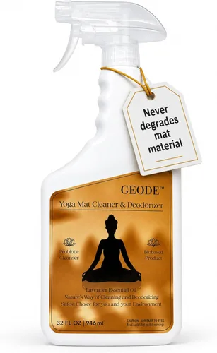 Spray limpiador y desodorante para esterillas de yoga, fórmula de aceite esencial de lavanda para esterillas de yoga, reformadores de pilates y