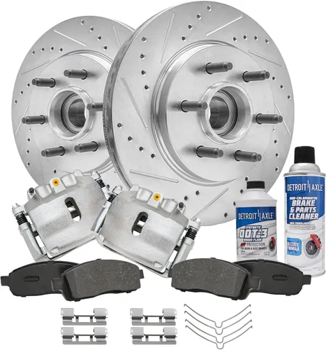 Miniatura 92 de Detroit Axle - 4 rotores de freno para Chevrolet Cruze 2014 2015 [modelos de motores de gas] Rotores de freno de disco perforados y ranurados