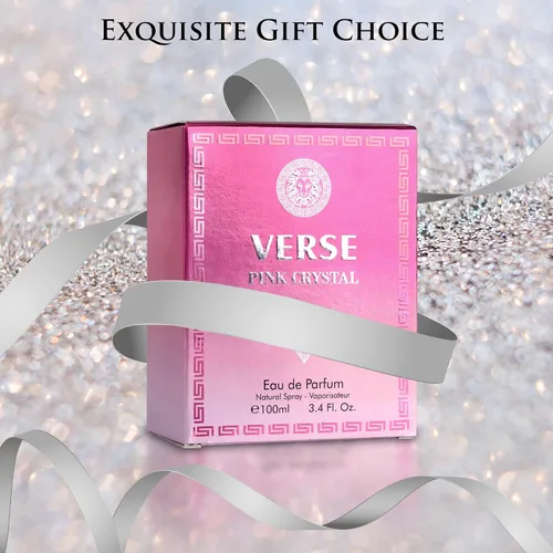 Miniatura 14 de Verse Pink Crystal Eau De Parfum para Mujer - Notas Superiores de Granada, Yuzu y Acorde Helado - Notas de Fondo de Peonía, Loto, Magnolia, Ámbar