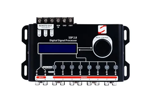 Miniatura 8 de Soundfy Procesador y ecualizador de señal digital SSP 2.4 - EQ gráfico de 15 bandas, 12 preajustes, crossover incorporado para mejorar el audio