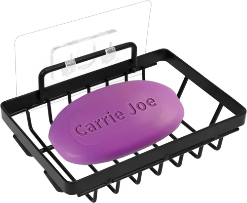 Soporte para Jabonera Carrie Joe Sin Perforación Acero Inoxidable 304 Resistente al Óxido Montado en la Pared Soporte para Jabón y Esponja para Baño