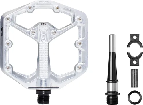 Miniatura 4 de Crankbrothers Stamp Pedales Planos MTB - Pedales de Bicicleta Ligeros, Versátiles y Duraderos de Tamaño Específico plateado (High Polish Silver)