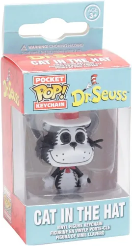 Miniatura 2 de Dr. Seuss Pocket Pop! Llavero de gato en el sombrero