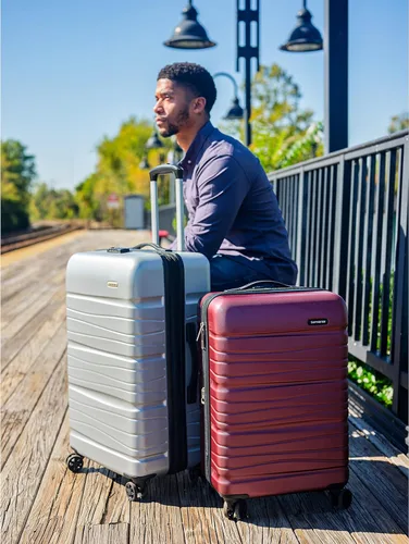 Miniatura 5 de Samsonite Evolve Se Hardside Equipaje expandible con ruedas giratorias dobles, Plateado (Arctic Silver), Evolve Se Hardside - Equipaje expandible