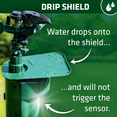 Miniatura 3 de GARDIGO® Repelente de animales con chorro de agua Repelente de aves, repelente de garzas y gatos Aspersor activado por movimiento Rango