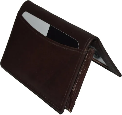 Miniatura 6 de LeatherBoss Cartera pequeña para tarjetas de crédito con bolsillo expandible