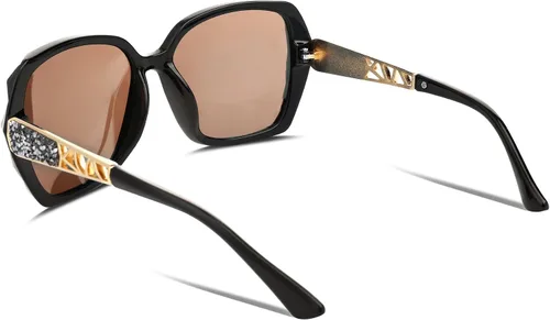 Miniatura 51 de FEISEDY - gafas de sol polarizadas para mujer, marco compuesto brillante B2289