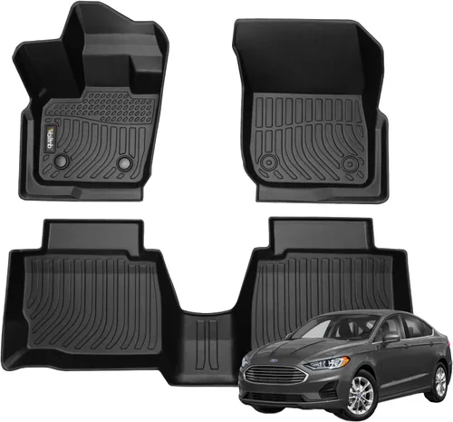 Miniatura 100 de Tapetes de piso para todo clima y forro de carga con respaldo para Chevrolet Suburban de 7 asientos 2021-2025 / GMC Yukon XL de 7 asientos