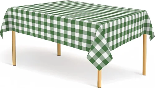 Miniatura 19 de Paquete de 2 manteles de plástico a cuadros en blanco y negro para fiestas, desechables de 54 x 108 pulgadas, mantel rectangular con bandera a