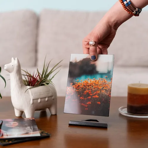 Miniatura 3 de Fracture - Impresión de foto en vidrio personalizada – 12 x 16 cm Tamaño de retrato extra pequeño Sube tu propia foto Arte de pared de vidrio