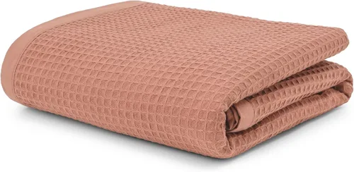 Miniatura 10 de Manta multiusos 100% de algodón de fibra extralarga, suave y transpirable, ligera para todas las estaciones, para sofá, sofá, cama, lavable a Espiga