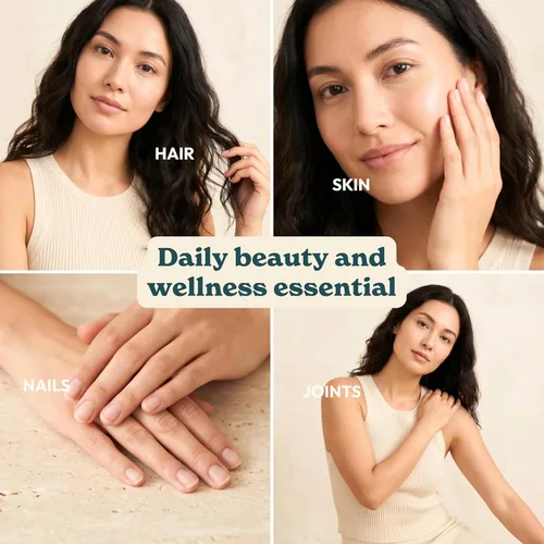 Miniatura 3 de Péptidos de colágeno en polvo, sin sabor, 1 libra – Apoya la salud del cabello, la piel, las uñas, los huesos y las articulaciones – Hidrolizado