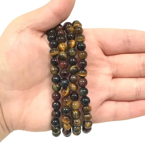 Miniatura 327 de Gem Avenue Handmade Round Bead Stretch Bracelet Unisex Natural Stone Beaded Jewelry for Men & Women, Elastic Wristband for Daily Wear