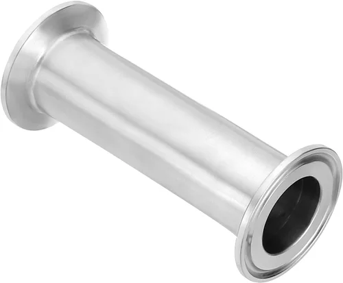 Miniatura 27 de PATIKIL Tubo de tres abrazaderas de diámetro exterior de 1 1/2 pulgadas, tubo sanitario de carrete con brida de virola de 1.988 in