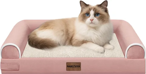 Miniatura 46 de Cama ortopédica lavable para perros medianos y grandes: cama con cojines de apoyo para perros medianos y grandes, cama impermeable de espuma tipo