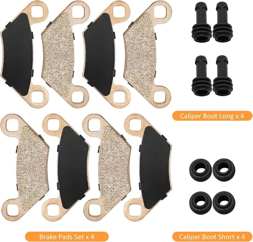 Miniatura 7 de Pastillas de Freno Delantero Trasero Sinterizado & Botas para Polaris Sportsman 1000 Scrambler 1000 Sportsman X2/Touring/High Lifter