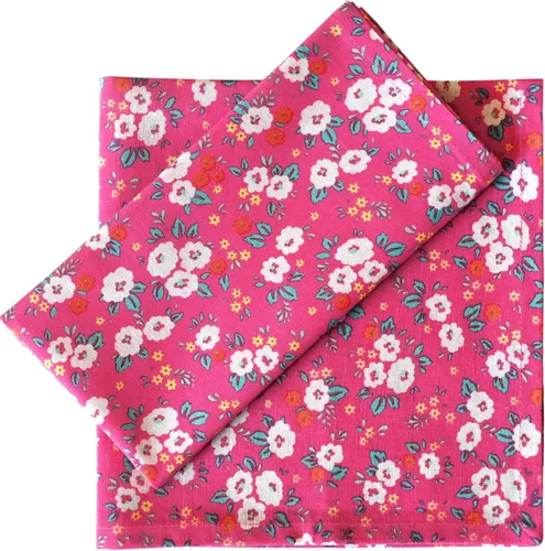 Miniatura 41 de Fingercraft - Juego de 12 servilletas de tela de mezcla de algodón y lino, con estampado, perfecta para fiestas, cenas, bodas, cócteles y Navidad