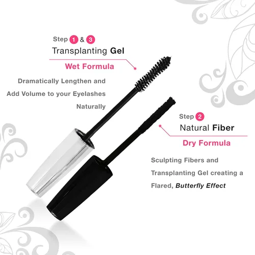 Miniatura 5 de 3d Fibra Lash Mascara – libre caso – PREMIUM – Fiber Mascara para longitud de 300 x y el volumen – Impermeable, Smudge – , hipoalergénico, Last larga